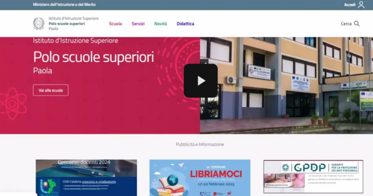 Ricerca contenuti sul sito